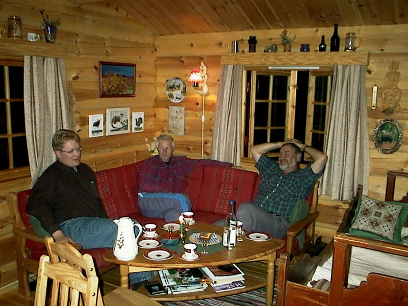 1999 Mote på Elgbakken_1.jpg - Indre Venna Elgjaktlag har kveldsmøte på Elgbakken